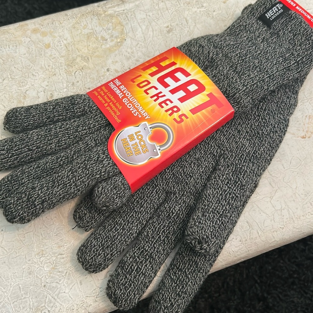 Gray Insulated Thermal Gloves
